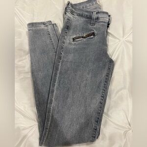 AUTH CURRENT ELLIOT SOHO ZIP STILETTO JEAN SIZE 24